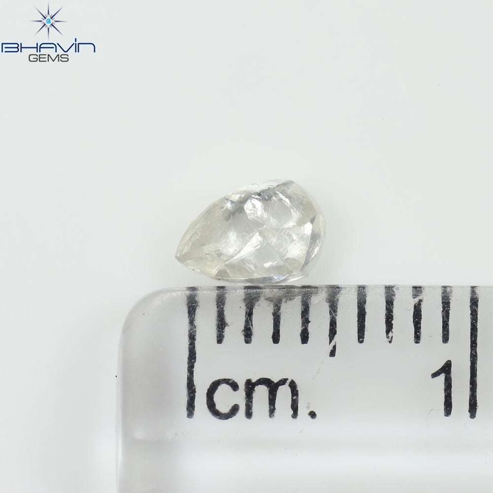 0.45 CT Rough Shape Natural Diamond White Color SI1 Clarity (5.52 MM)