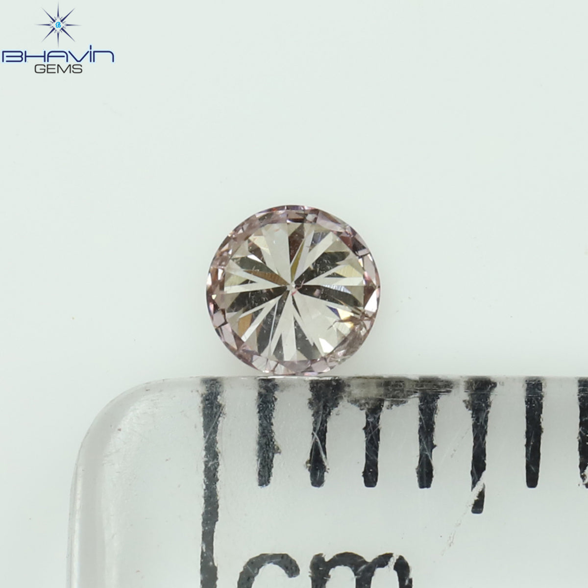 0.12 CT Natural Round Diamond Pink Color Clarity SI1 (3.28 MM)