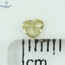 0.15 CT Heart Shape Natural Diamond Green (Chameleon) Color VS1 Clarity (3.53 MM)