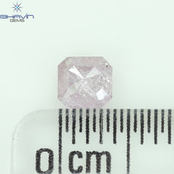 0.33 CT Radiant Diamond Natural Pink Color I3 Clarity (4.05 MM)