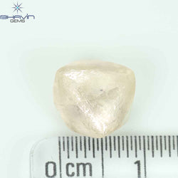 6.31 CT Rough Shape Natural Diamond Brown Color SI Clarity (10.37 MM)