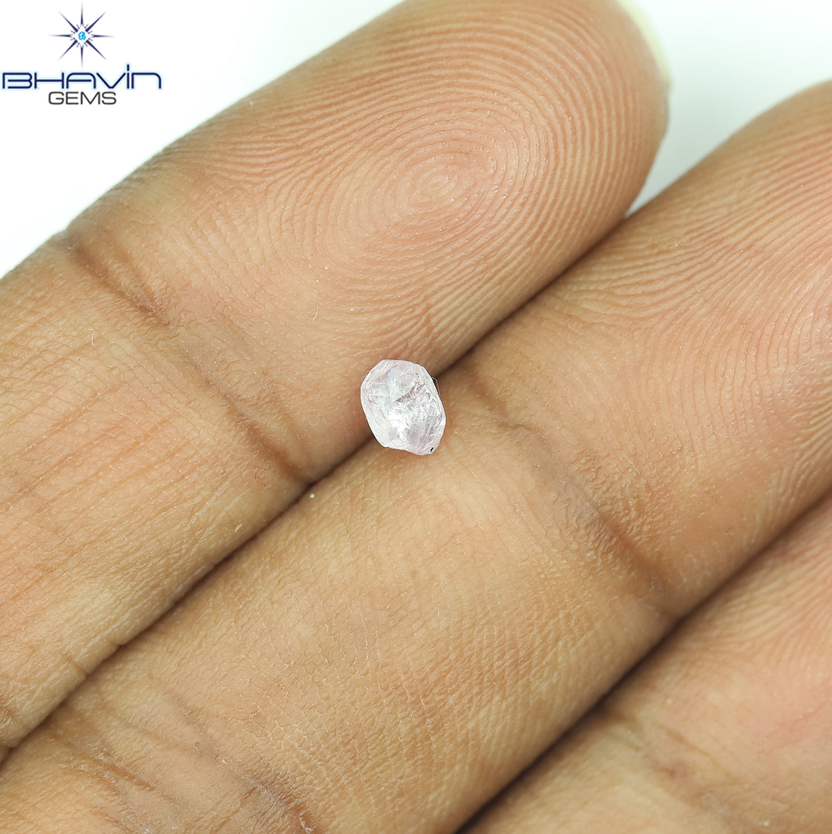 0.28 CT Natural Rough Diamond Pink Color Clarity VS (4.00 MM)