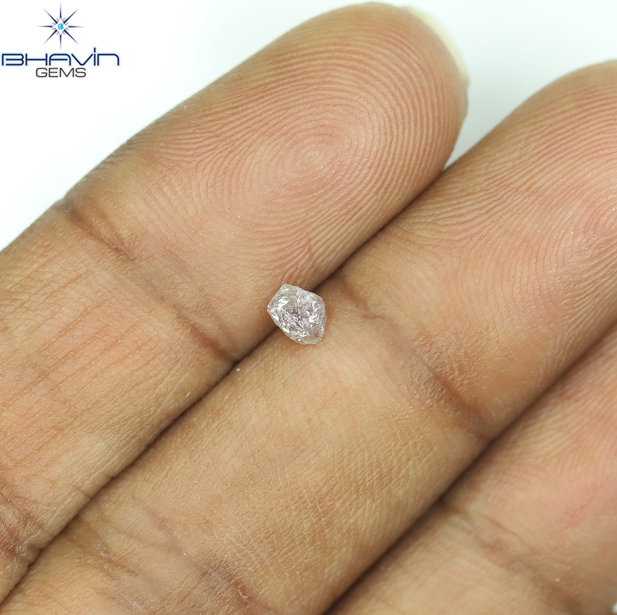0.16 CT Natural Rough Diamond Pink Color Clarity SI (4.05 MM)
