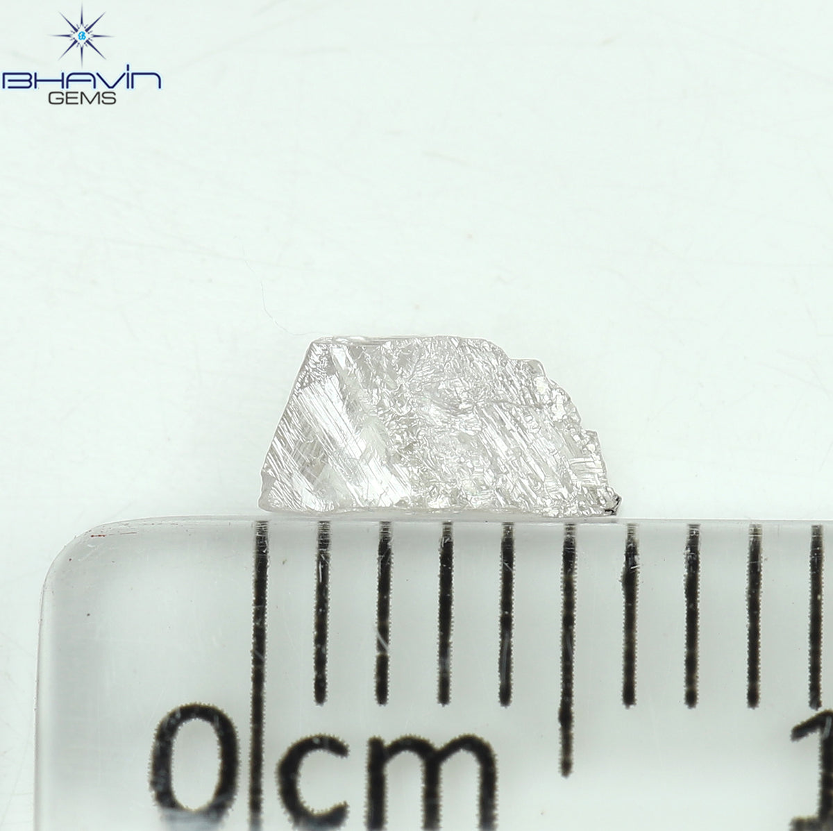 0.26 CT Natural Rough Diamond Pink Color Clarity SI (5.76 MM)