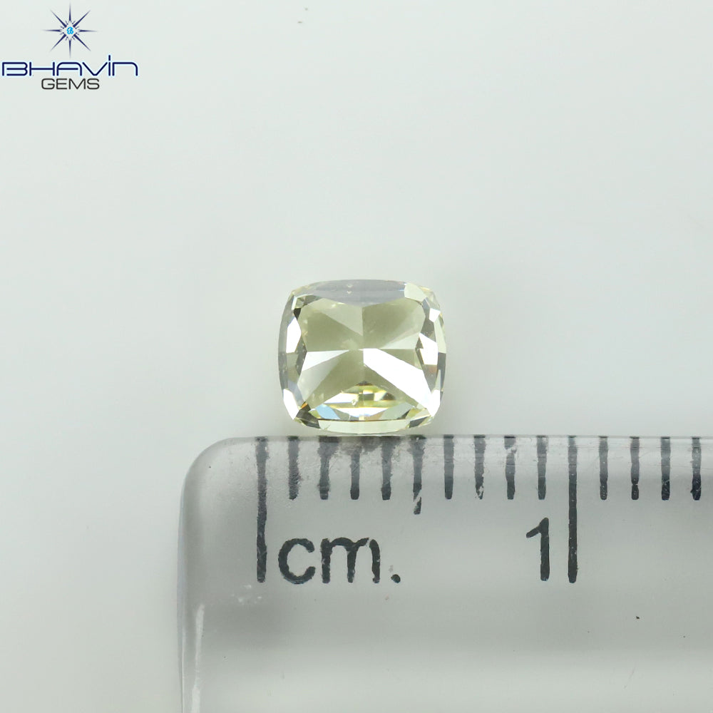 GIA Certified 1.01 CT Cushion Diamond Yellow Color Natural Loose Diamond VS2 Clarity (5.41 MM)