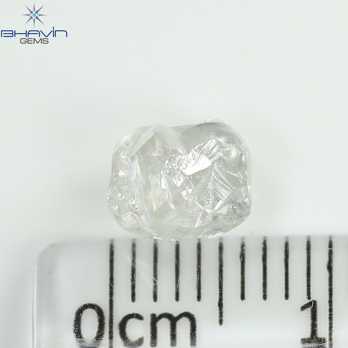 1.62 CT Natural Rough Diamond White Color Clarity VS (6.46 MM)
