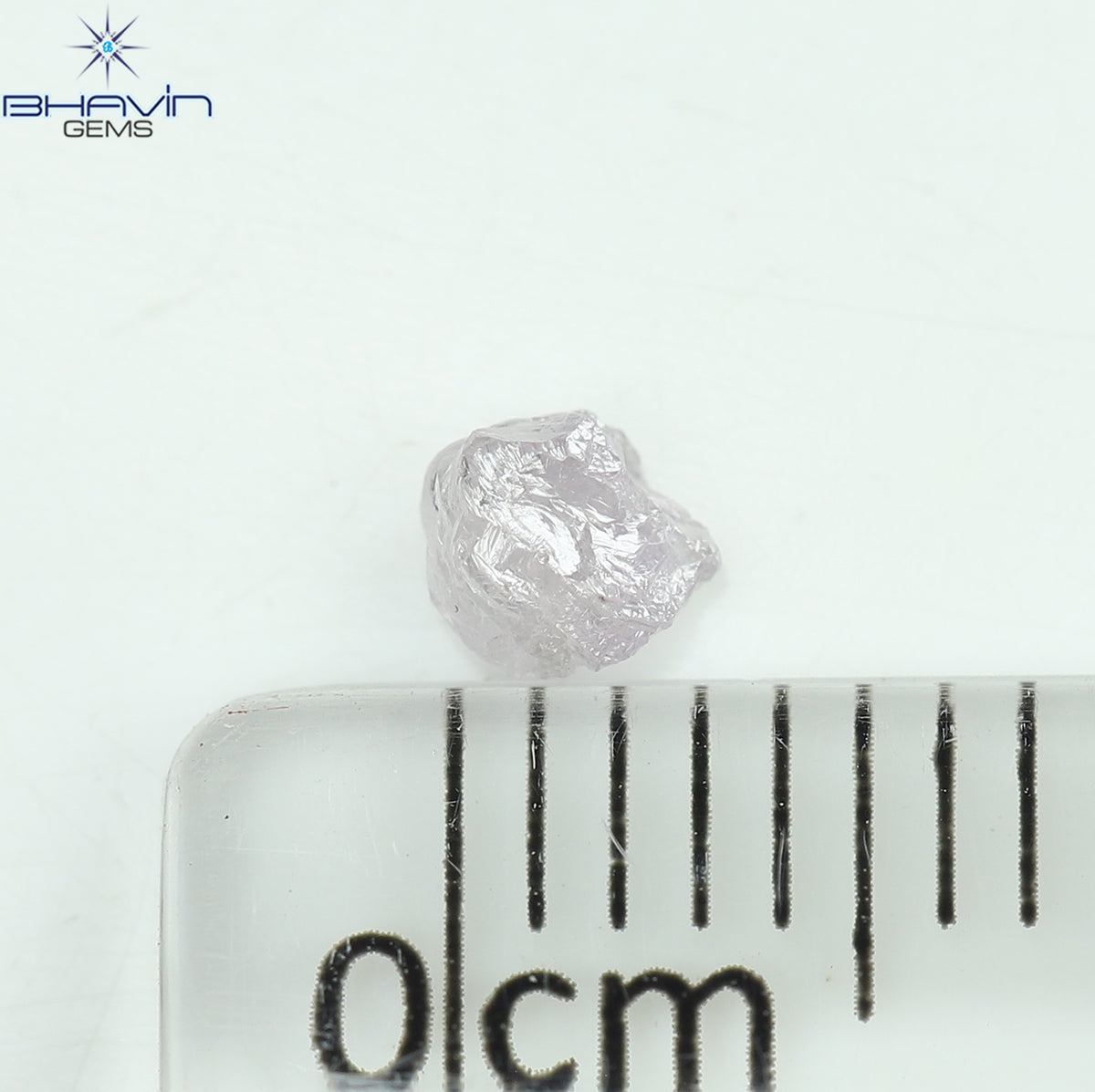 0.25 CT Natural Rough Diamond Pink Color Clarity SI (3.70 MM)