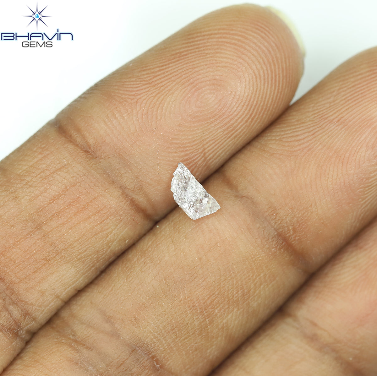 0.26 CT Natural Rough Diamond Pink Color Clarity SI (5.76 MM)