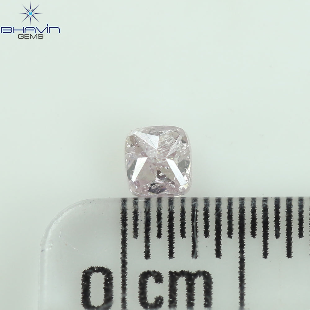 0.20 CT Radiant Diamond Natural Pink Color I3 Clarity (3.06 MM)