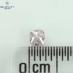 0.20 CT Radiant Diamond Natural Pink Color I3 Clarity (3.06 MM)