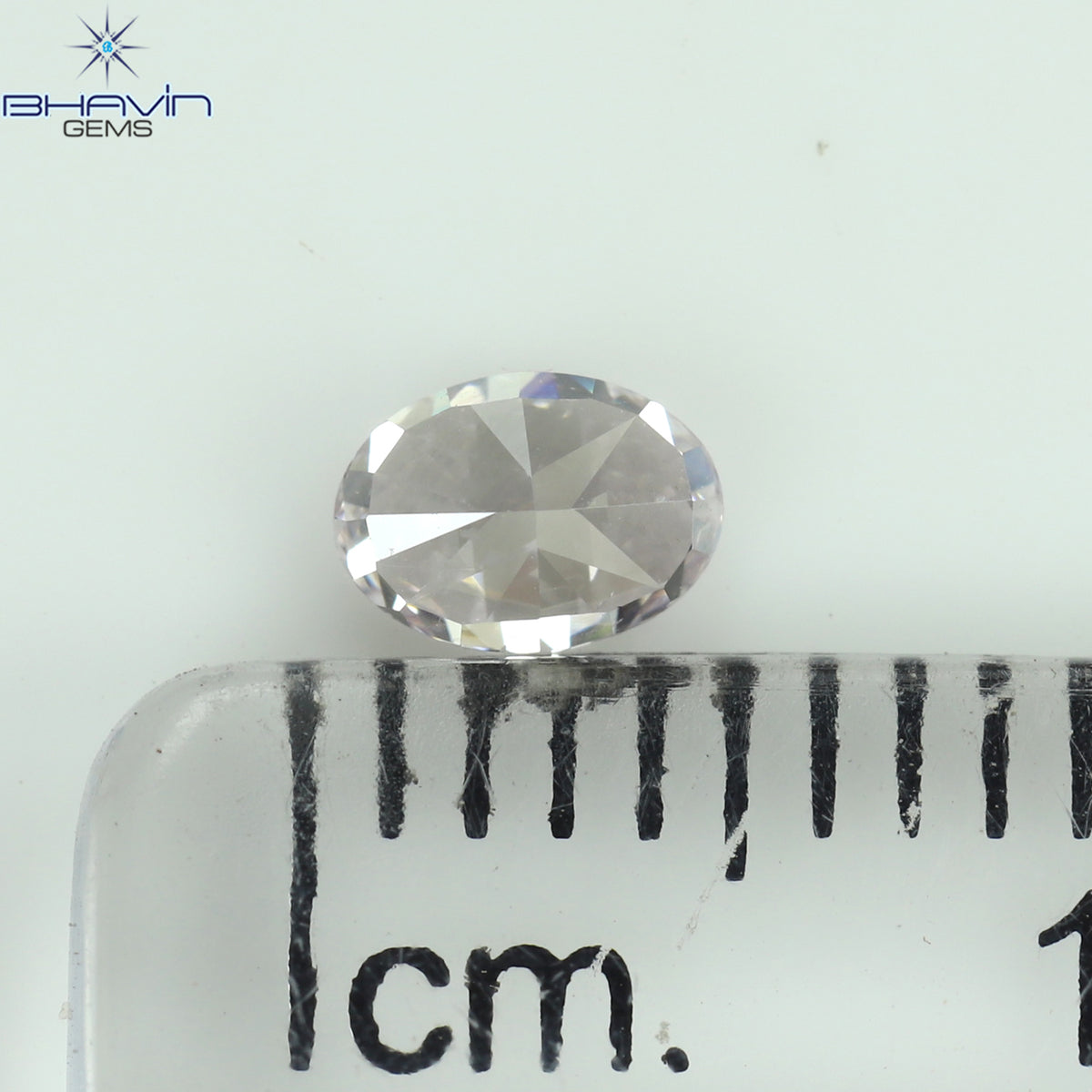 GIA Certified 0.26 CT Oval Shape Natural Diamond Purplish Pink Color SI2 Clarity (4.52 MM)