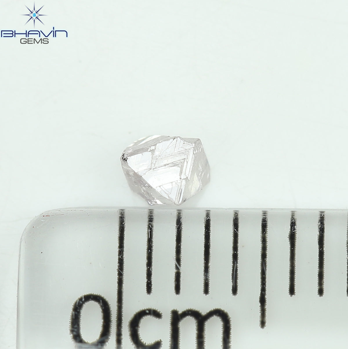 0.18 CT Natural Rough Diamond Pink Color Clarity I1 (3.08 MM)