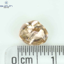 0.90 CT ラフ シェイプ ナチュラル ダイヤモンド ホワイト カラー VS1 クラリティ (5.95 MM)