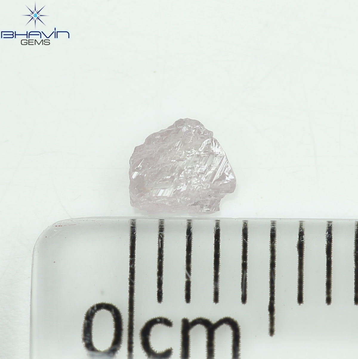 0.22 CT Natural Rough Diamond Pink Color Clarity I1 (3.92 MM)