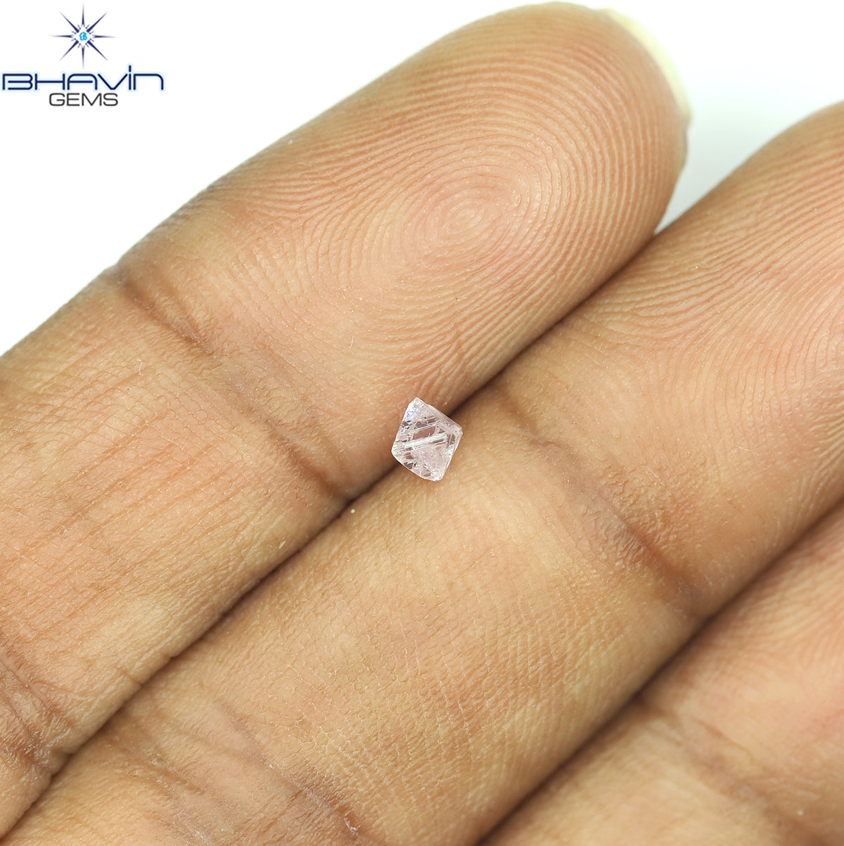 0.18 CT Natural Rough Diamond Pink Color Clarity I1 (3.08 MM)