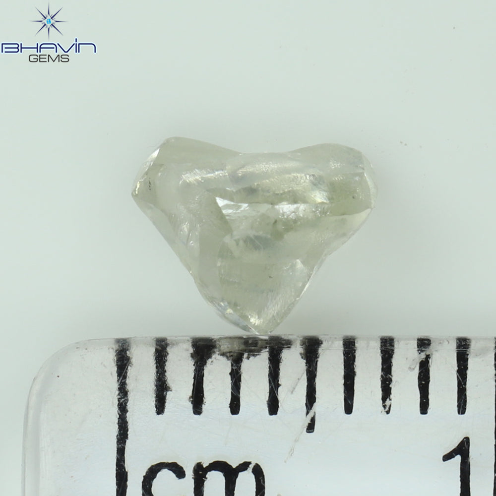 0.92 CT Rough Shape Natural Diamond White Color VS1 Clarity (6.40 MM)