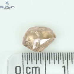 0.90 CT ラフ シェイプ ナチュラル ダイヤモンド ホワイト カラー VS1 クラリティ (5.95 MM)