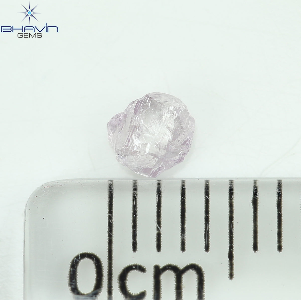 0.30 CT Natural Rough Diamond Pink Color Clarity VS (3.62 MM)