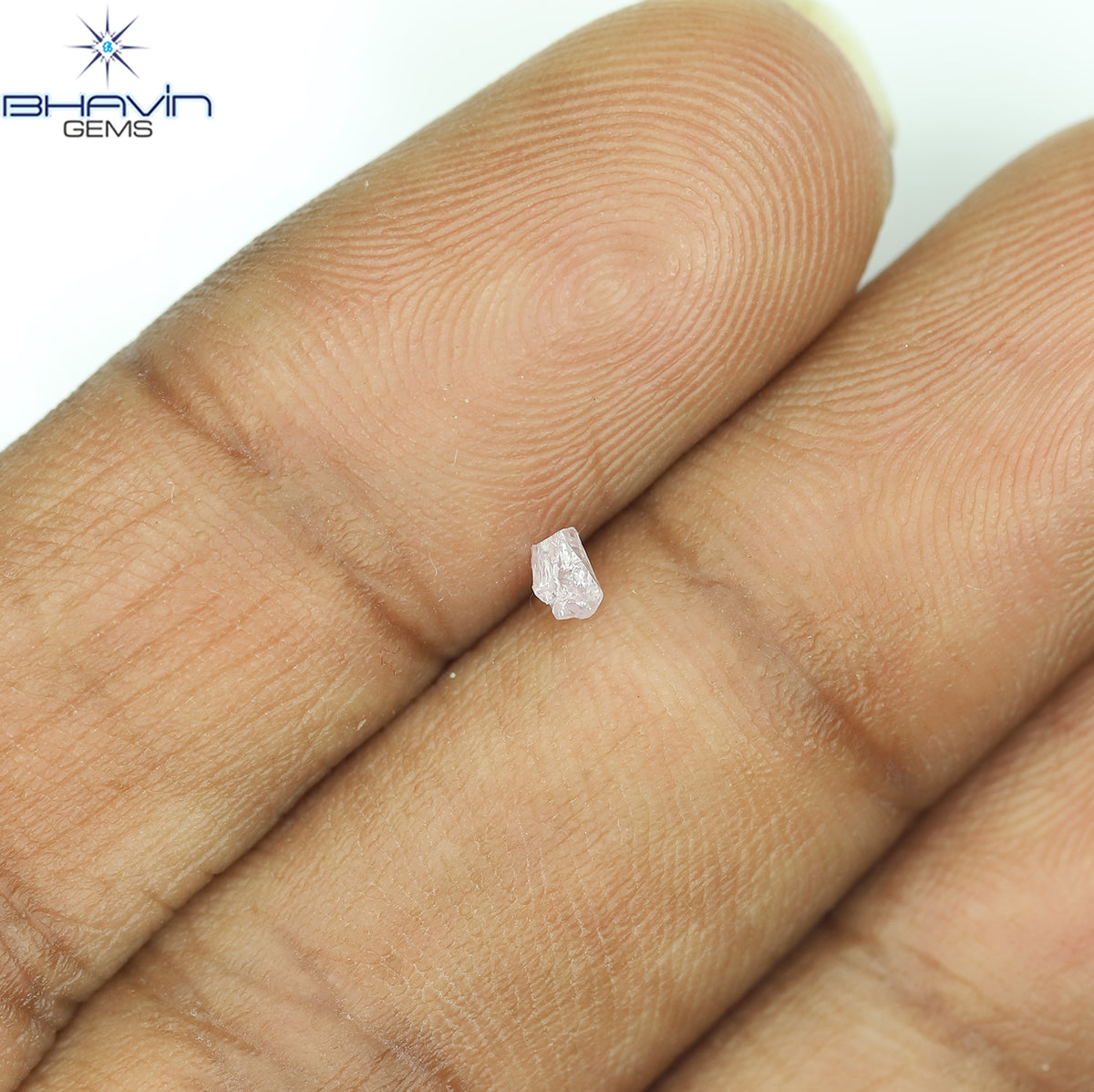 0.08 CT Natural Rough Diamond Pink Color Clarity VS (2.91 MM)