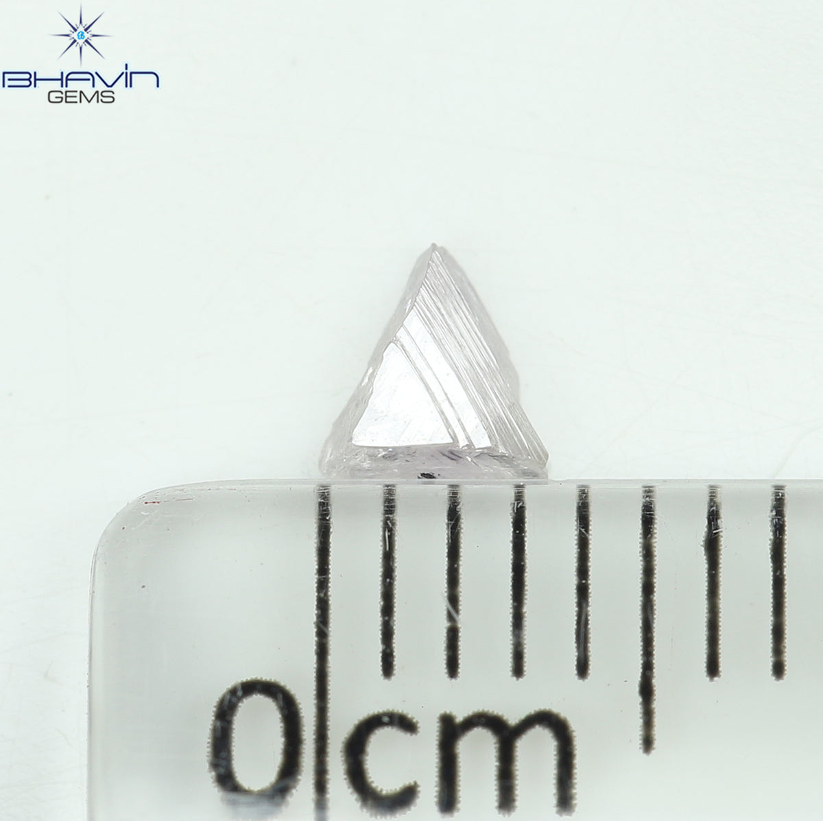 0.15 CT Natural Rough Diamond Pink Color Clarity SI (3.75 MM)