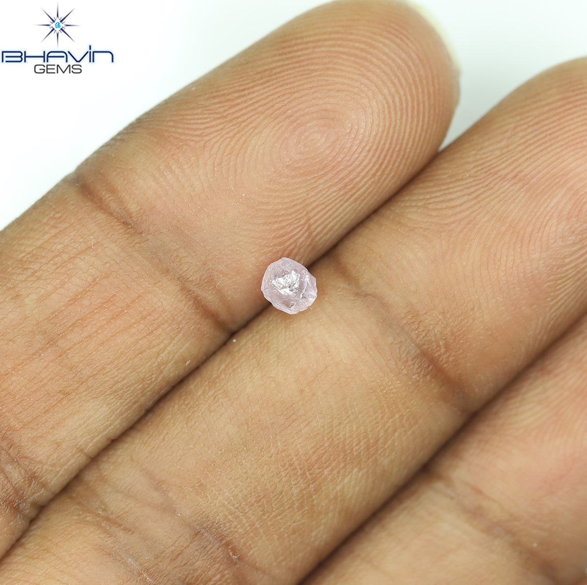 0.30 CT Natural Rough Diamond Pink Color Clarity VS (3.62 MM)