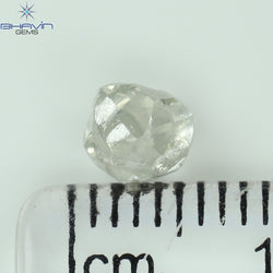 1.00 CT Rough Shape Natural Diamond White Color VS2 Clarity (5.33 MM)