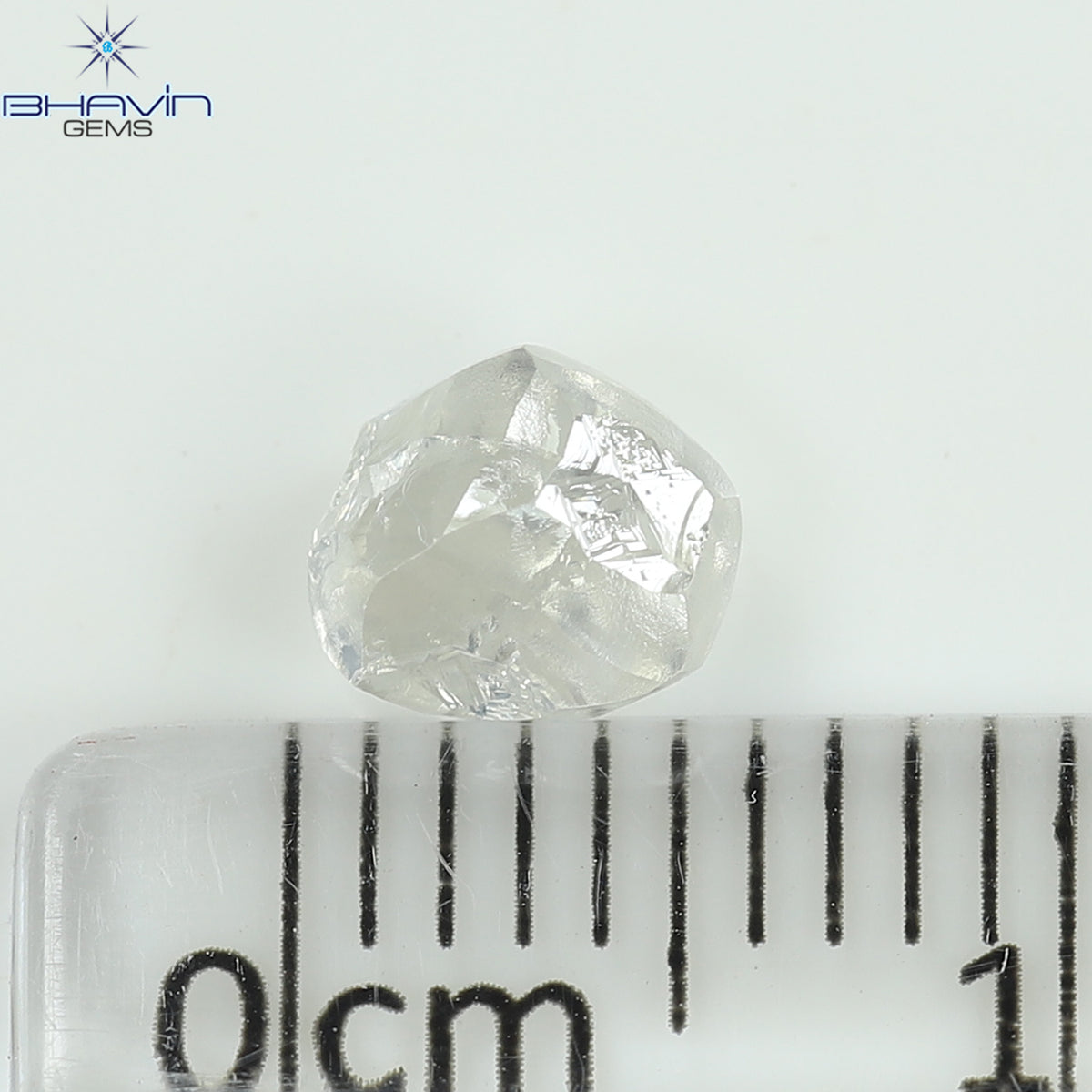 0.90 CT Natural Rough Diamond White Color Clarity VS (5.67 MM)