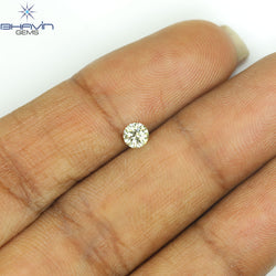 0.19 CT Natural Round Diamond Intense Yellow Color Clarity VS1 (3.83 MM)