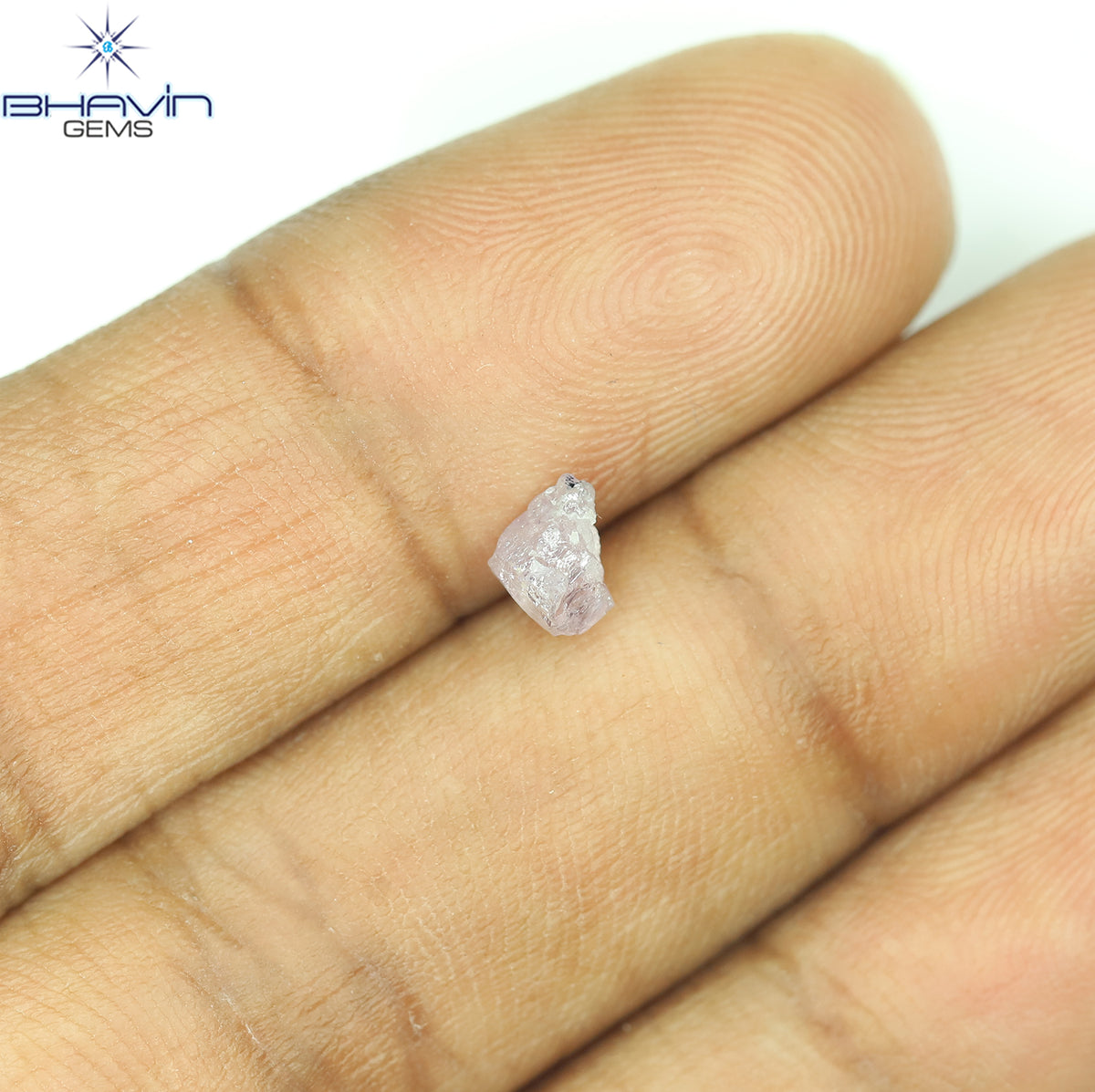 0.51 CT Natural Rough Diamond Pink Color Clarity I1 (5.18 MM)