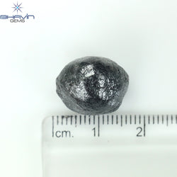 23.31 CT Rough Shape Natural Diamond Black Color I3 Clarity (15.96 MM)