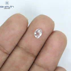 0.51 CT Rough Shape Natural Diamond White Color VS1 Clarity (5.60 MM)