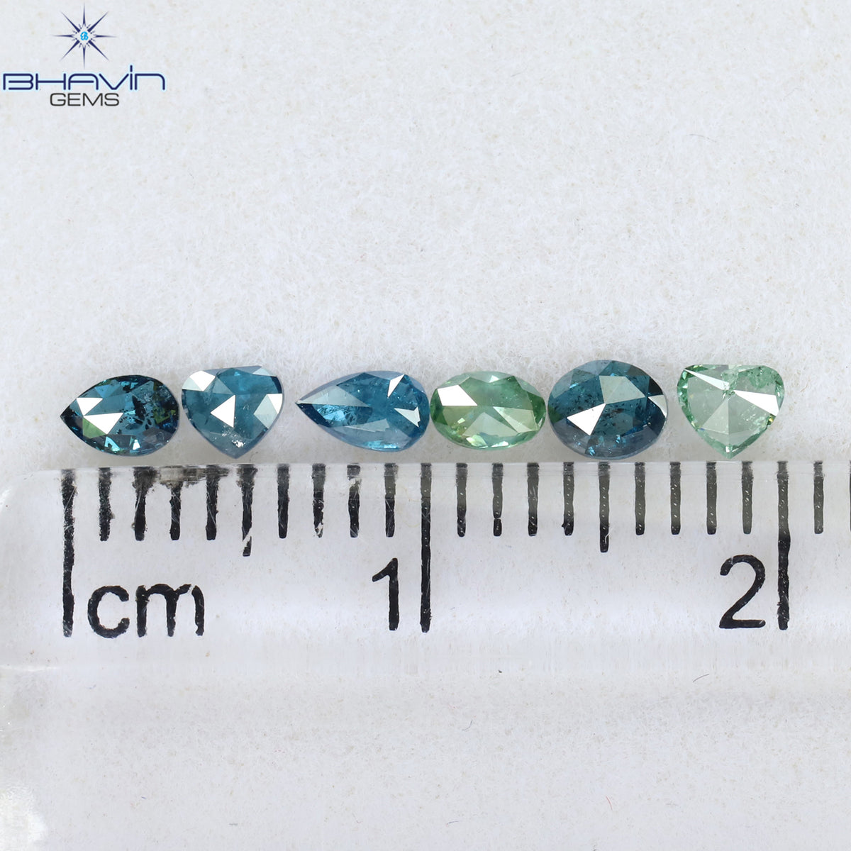 0.49 CT/6 PCS ミックスダイヤモンド 天然ダイヤモンド ミックスダイヤモンド I2 クラリティ (3.85 MM)
