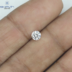 0.25 CT Round Diamond Enhanced White (D) Color VVS1 Clarity (4.06 MM)