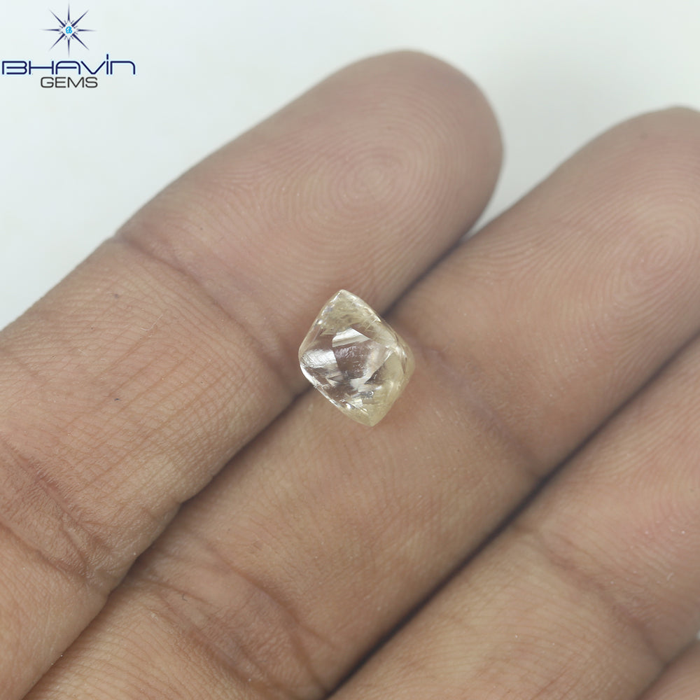 2.45 CT Rough Shape Natural Diamond White Color VS2 Clarity (6.68 MM)