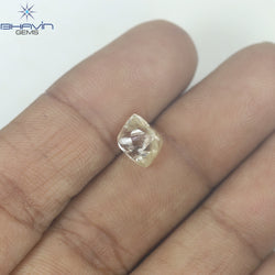 2.45 CT Rough Shape Natural Diamond White Color VS2 Clarity (6.68 MM)