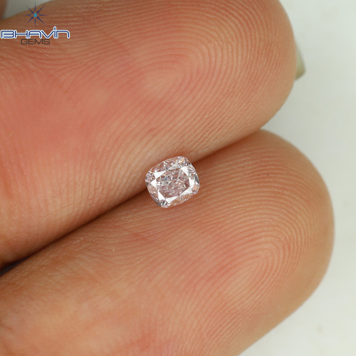 0.14 CT Natural Cushion Diamond Pink Color Clarity VS1 (3.14 MM)