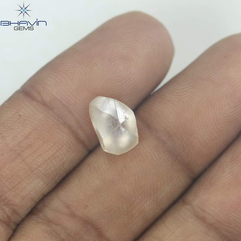 0.90 CT ラフ シェイプ ナチュラル ダイヤモンド ホワイト カラー VS1 クラリティ (5.95 MM)