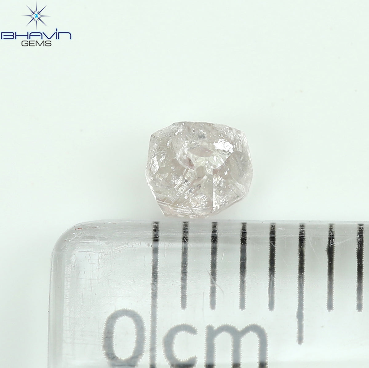 0.29 CT Natural Rough Diamond Pink Color Clarity SI (3.77 MM)