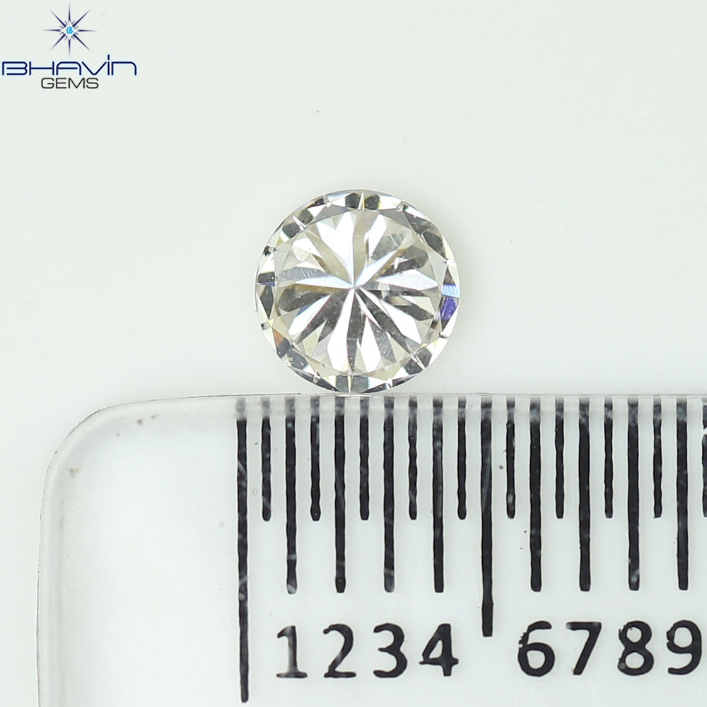 0.18 CT ラウンド ローズ カット シェイプ 天然ダイヤモンド ピンク色 I2 クラリティ (3.86 MM)
