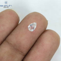 0.45 CT Rough Shape Natural Diamond White Color SI1 Clarity (5.52 MM)