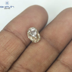 1.84 CT Rough Shape Natural Diamond Brown Color VS1 Clarity (7.66 MM)
