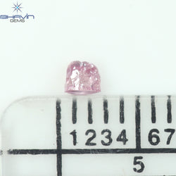 0.07 CT Rough Shape Natural Diamond Pink (Argyle) Color SI1 Clarity (2.64 MM)