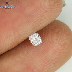 0.15 CT Radiant Shape Natural Diamond Pink Color VS2 Clarity (3.20 MM)