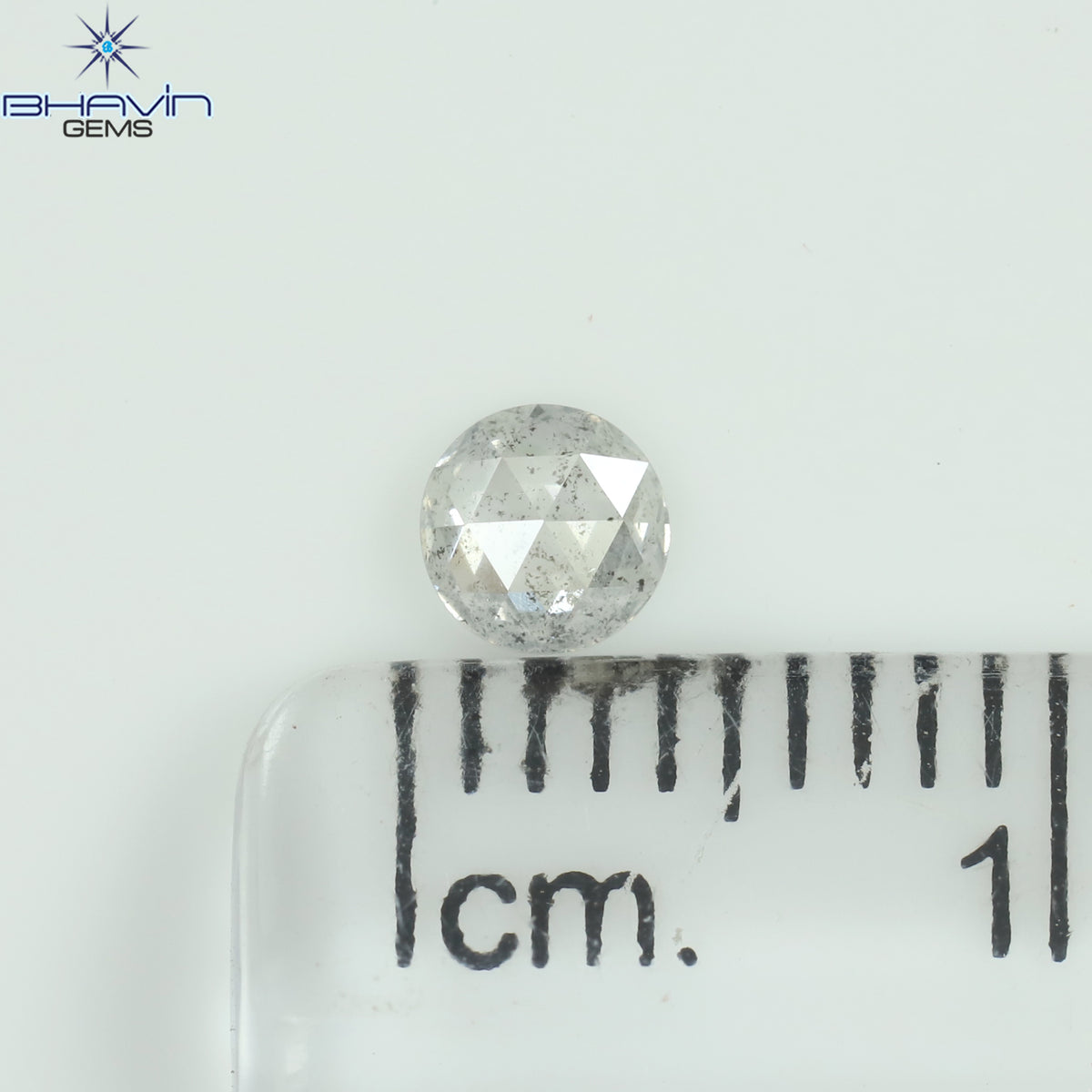 0.18 CT ラウンド ローズ カット シェイプ 天然ダイヤモンド ピンク色 I2 クラリティ (3.86 MM)