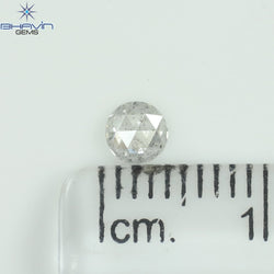 0.20 CT Round Rose Cut Natural Diamond White Color I2 Clarity (3.88 MM)