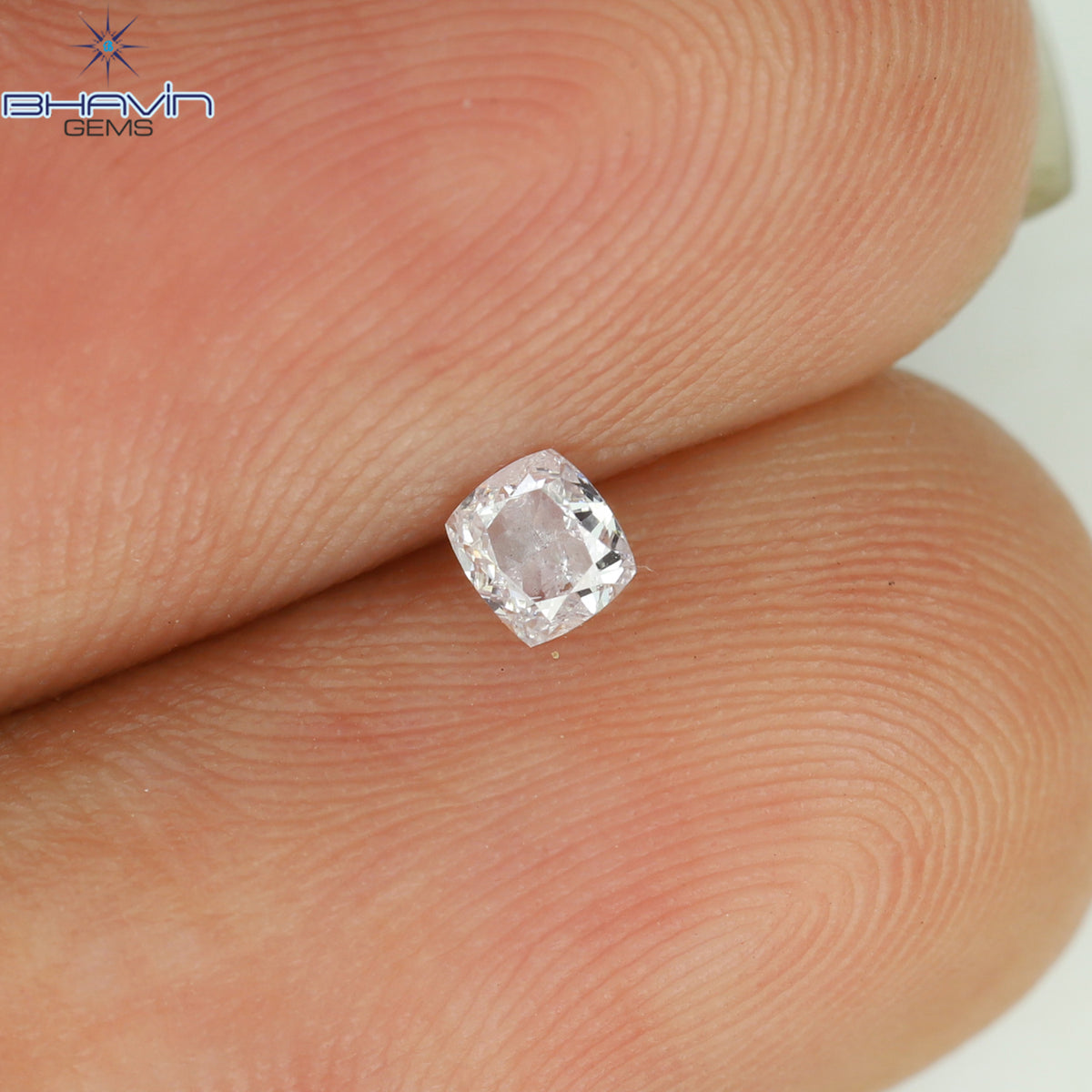 0.10 CT Natural Cushion Diamond Pink Color Clarity SI1 (2.80 MM)