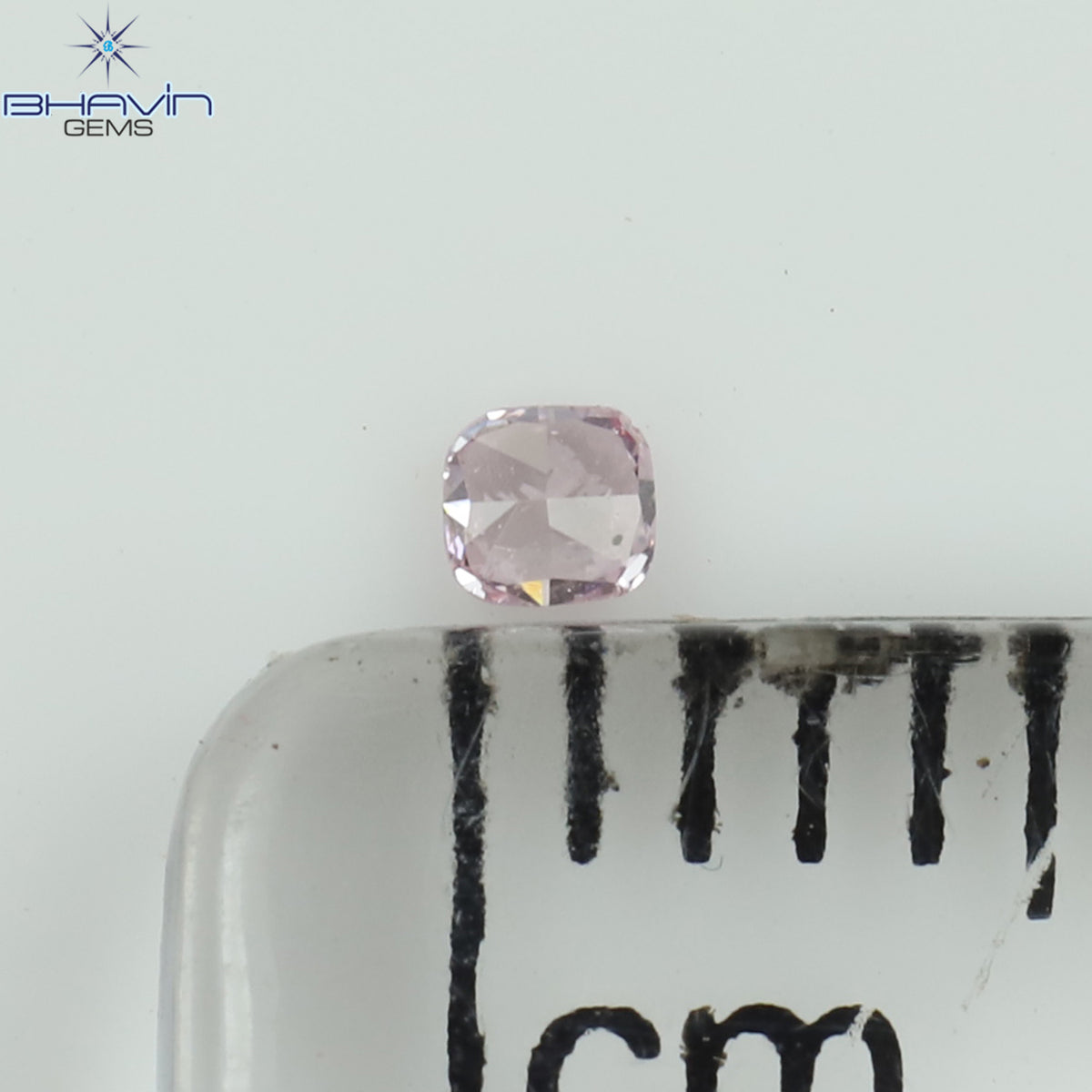 0.03 CT Natural Cushion Diamond Intense Pink Color Clarity SI2 (1.86 MM)