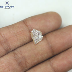 0.90 CT ラフ シェイプ ナチュラル ダイヤモンド ホワイト カラー VS1 クラリティ (5.95 MM)