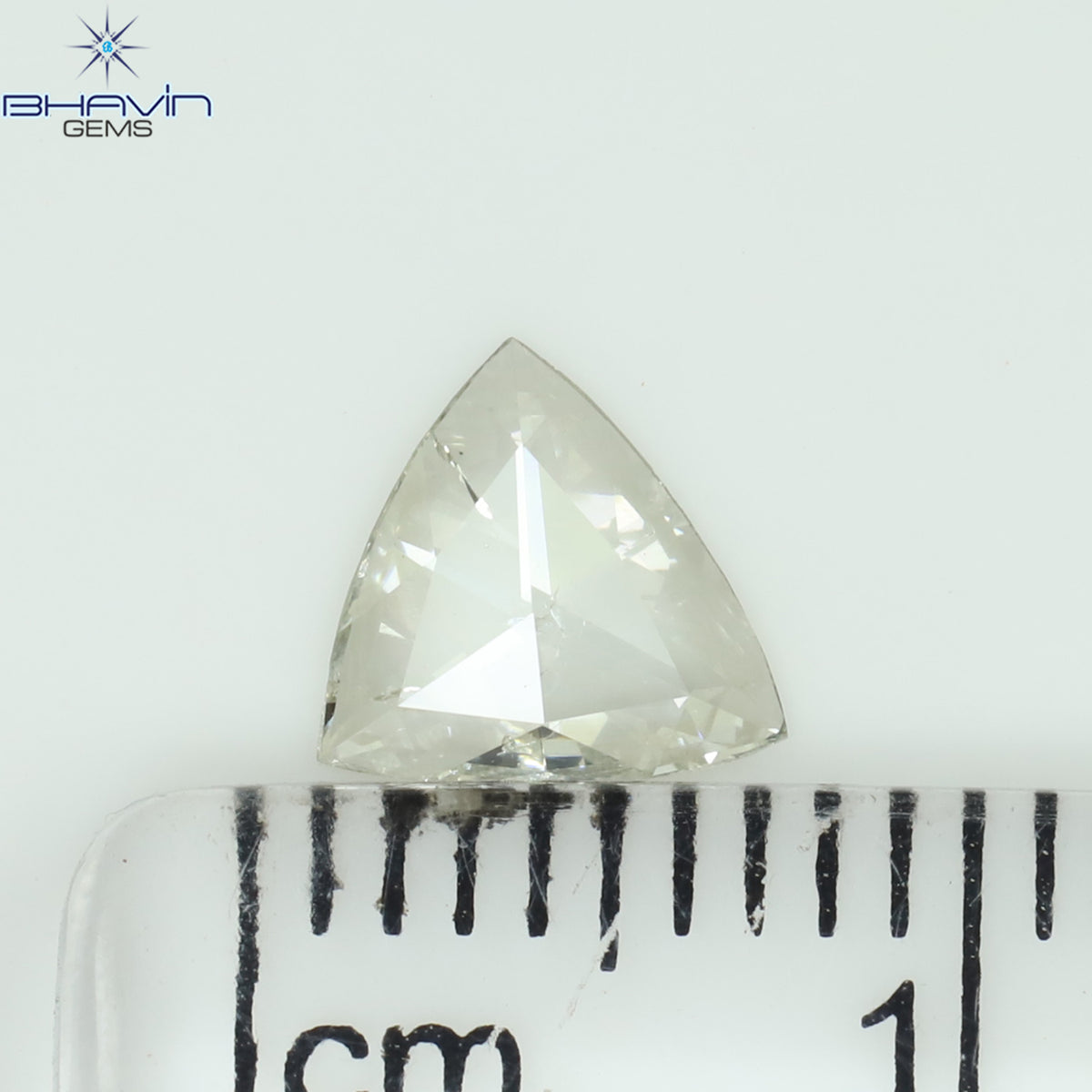 0.33 CT Natural Triangle Diamond White Color Clarity SI2 (6.45 MM)