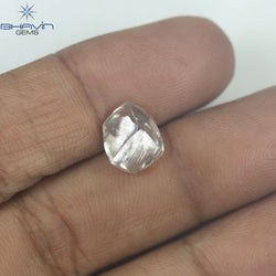 2.66 CT CT Rough Shape Natural Diamond Brown Color SI1 Clarity (9.17 MM)